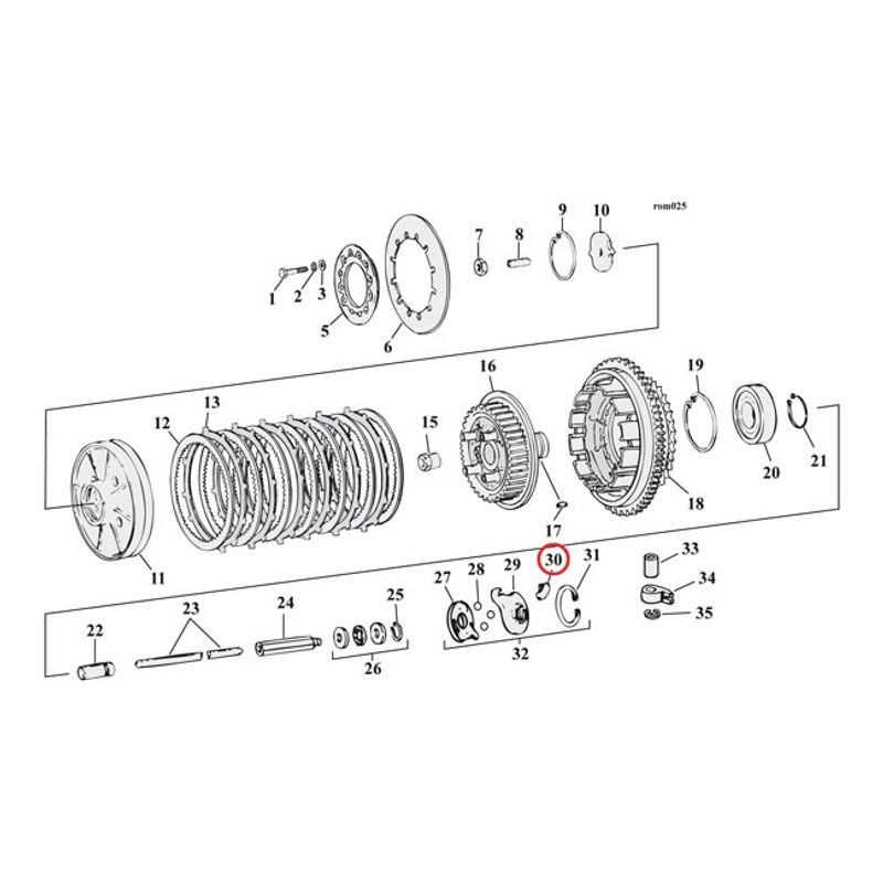 Koppling MCS Big Twin 87-17