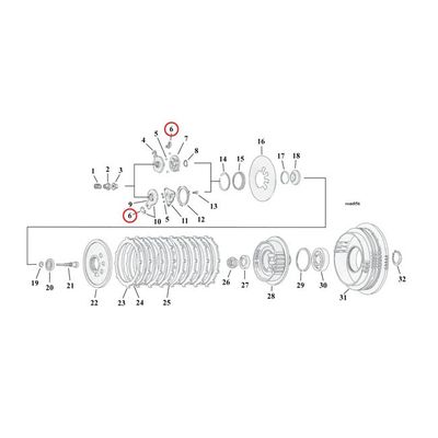 Koppling MCS Big Twin 87-17