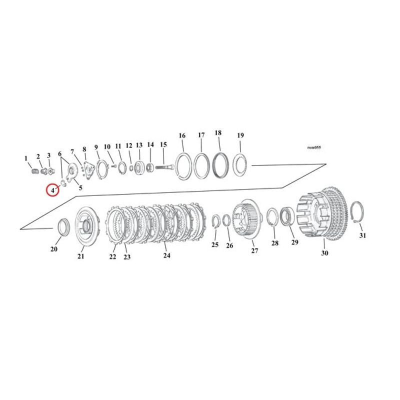 Koppling MCS Big Twin 87-17