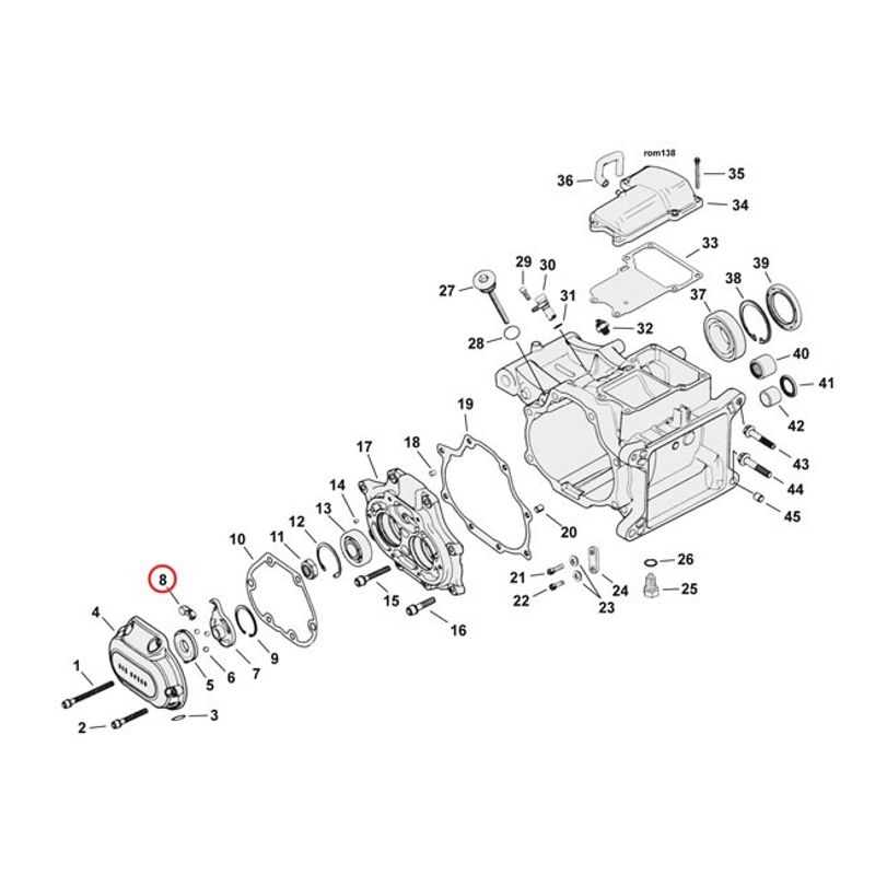Koppling MCS Big Twin 87-17