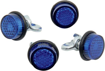 Nummerplåt Chris Products Reflectors Mini License 4-BLUE (4-pack)