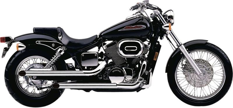 Avgassystem avgasrör Cobra krom Honda Black Widow / Shadow Spirit 00-07
