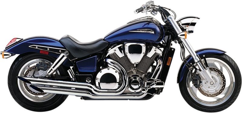 Avgassystem Cobra Slashcut krom Honda VTX 1800 C / VTX 1800 F 02-08