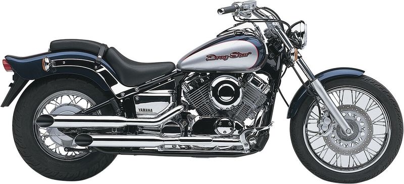 Slip-on ljuddämpare Cobra Slashcut krom Yamaha 97-05