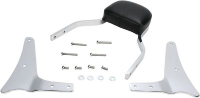 Sissybar Cobra Mini Square med dyna krom VN1600A 03-upp