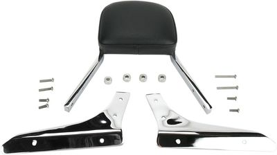 Sissybar Cobra fyrkantig krom Kawasaki 02-08, Suzuki 04