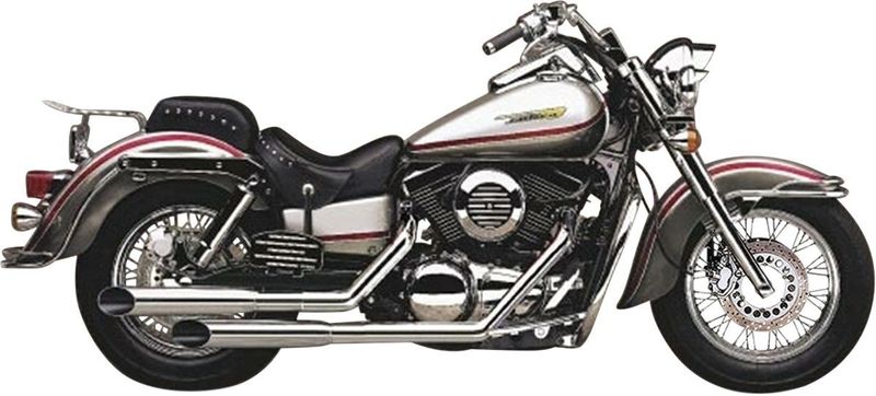 Avgassystem Cobra dubbel krom Kawasaki 96-08