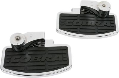 Fotplatta Cobra krom passagerare Honda 97-03