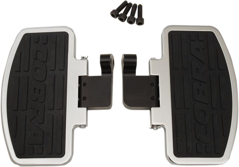 Fotplatta Cobra krom passagerare Yamaha 99-09