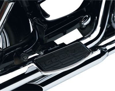 Fotplatta Cobra krom passagerare Yamaha 99-14