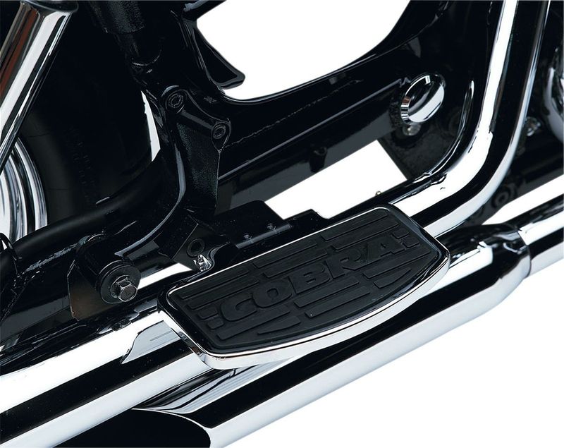Fotplatta Cobra krom passagerare Yamaha 99-14