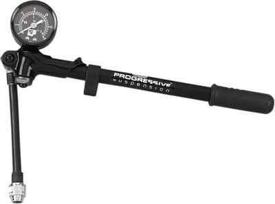 Luftpump stötdämpare Progressive Suspension med mätare 30 psi/2.1 bar universal
