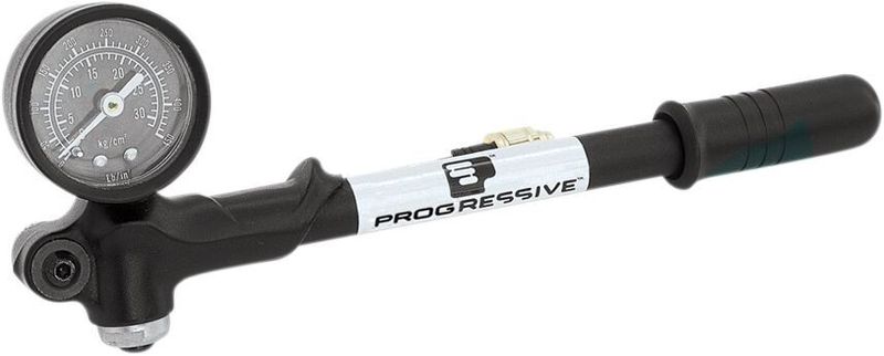 Luftpump stötdämpare Progressive Suspension med mätare 300 psi/20.7 bar universal