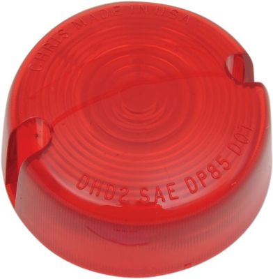 Glas blinkers Chris Products Bullet FX 3" röd XL Sportster, FXR, FXST, Dyna