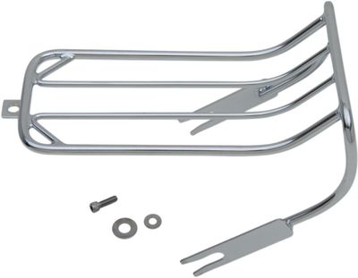 Pakethållare skärm Drag Specialties Bobtail krom Softail 85-99, FX 80-86