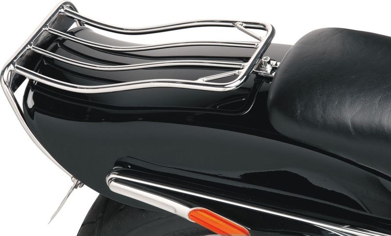 Pakethållare skärm Drag Specialties Bobtail krom Softail 00-05