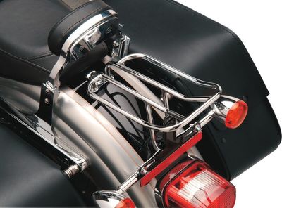 Pakethållare skärm Drag Specialties krom Dyna 91-05