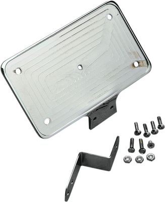 Fäste nummerplåt Drag Specialties Laydown billet Softail 97-07