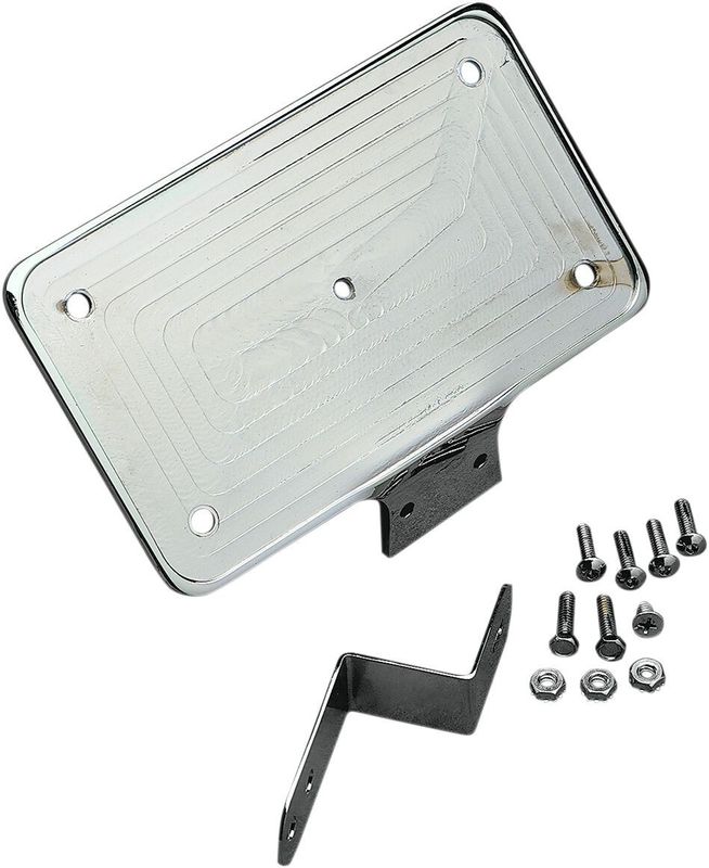Fäste nummerplåt Drag Specialties Laydown billet Softail 97-07