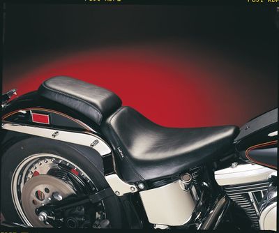Solosadel Le Pera Bare Bones Gel slät svart Softail 85-99