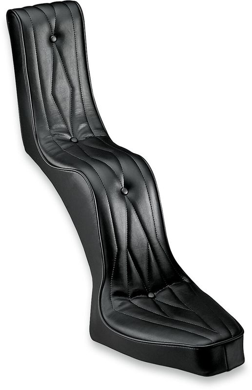 Sadel Drag Specialties King Queen vinyl svart diamond