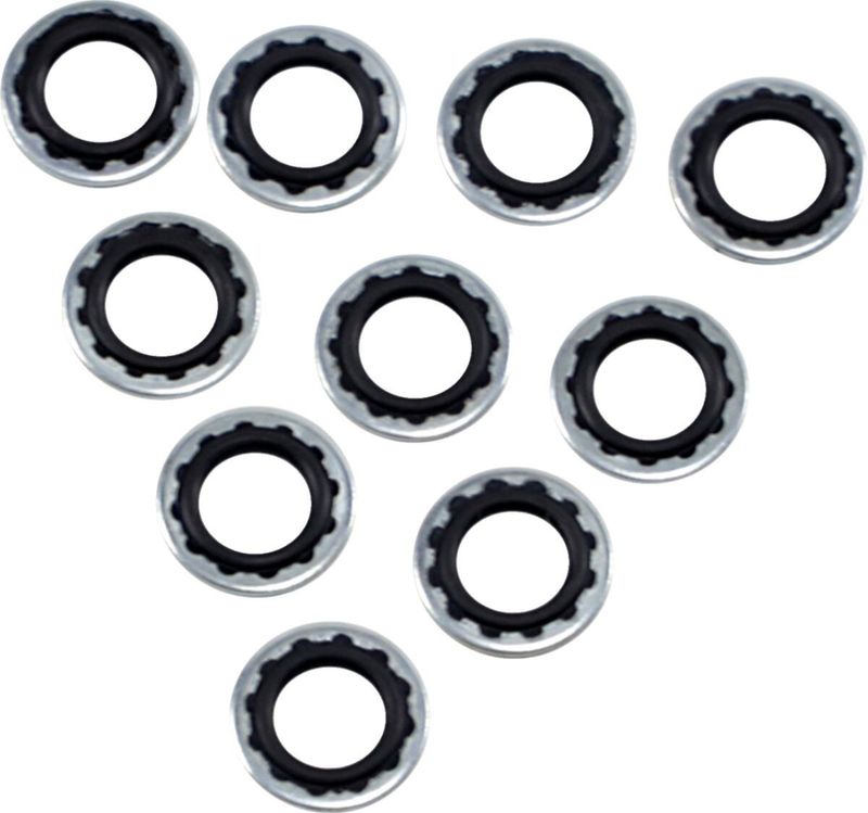 Brickor Drag Specialties Sealing 3/8/10MM 3/8 stål gummi (10-pack)