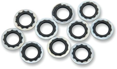 Brickor Drag Specialties Sealing 3/8/10MM 3/8 stål gummi (10-pack)