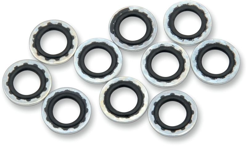 Brickor Drag Specialties Sealing 3/8/10MM 3/8 stål gummi (10-pack)