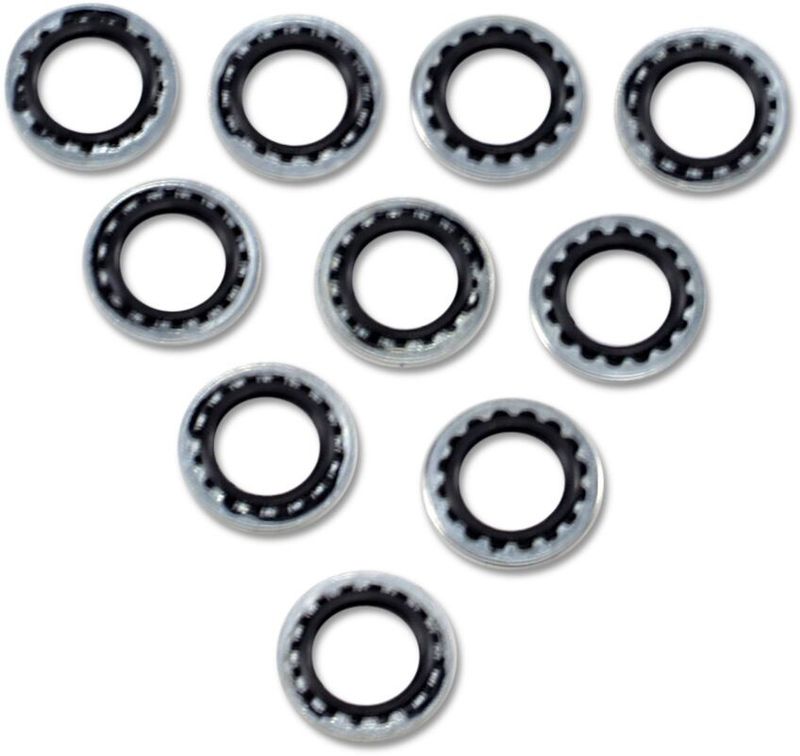 Brickor Drag Specialties Sealing 7/16BANJO 7/16 stål gummi (10-pack)