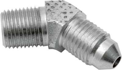 Nippel bromsslang Drag Specialties AN-3X1/8 45 krom stål