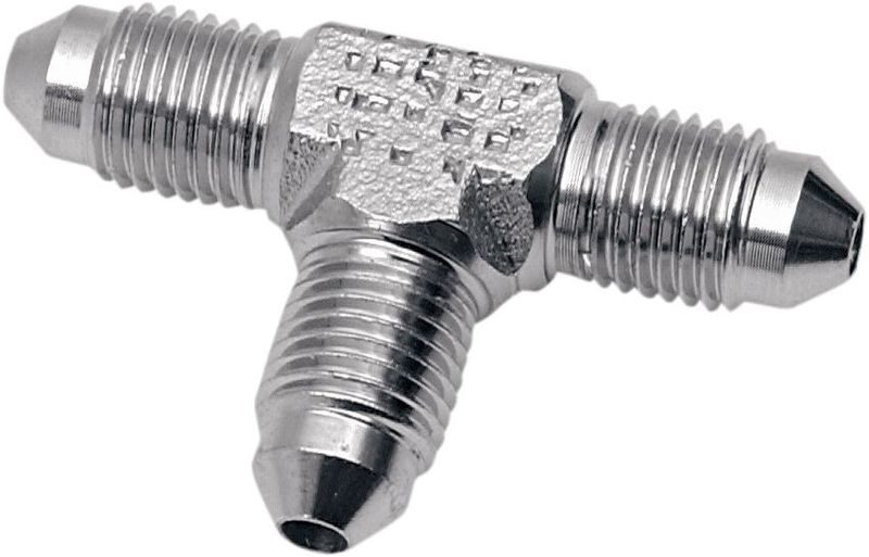 Nippel bromsslang Drag Specialties Brake-tee krom stål herr