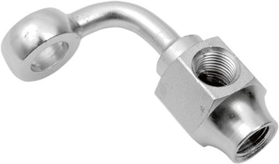 Banjokoppling Drag Specialties 90 3/8 1/8 krom stål kort