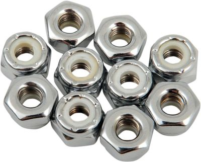 Muttrar insats Drag Specialties 10-32 nylon krom (10-pack)