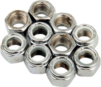 Muttrar insats Drag Specialties 7/16-20 nylon krom (10-pack)