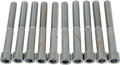 Insexskruvar Drag Specialties 1/4-20X2 1/4-20 slät krom (10-pack)