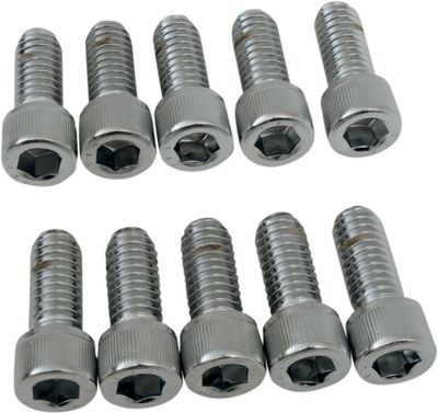 Insexskruvar Drag Specialties 5/16-18X0.75 5/16-18 räfflad krom (10-pack)