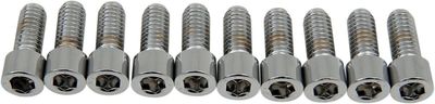 Insexskruvar Drag Specialties 5/16-18X0.75 5/16-18 slät krom (10-pack)