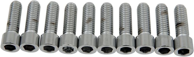 Insexskruvar Drag Specialties 5/16-18X1 5/16-18 slät krom (10-pack)