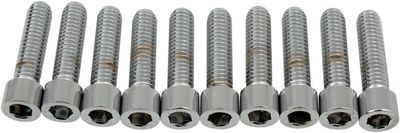 Insexskruvar Drag Specialties 5/16-18X1.25 5/16-18 slät krom (10-pack)