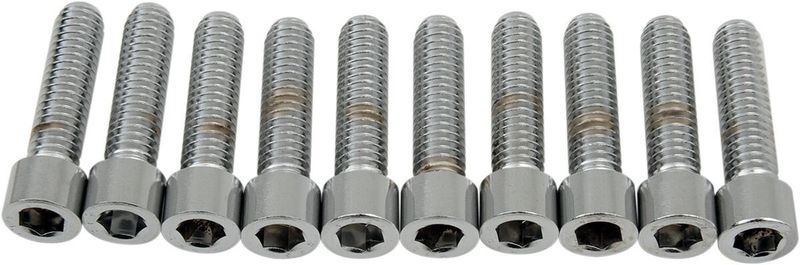 Insexskruvar Drag Specialties 5/16-18X1.25 5/16-18 slät krom (10-pack)