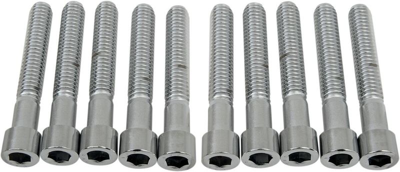 Insexskruvar Drag Specialties 5/16-18X2 5/16-18 slät krom (10-pack)