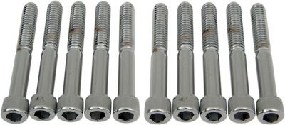Insexskruvar Drag Specialties 5/16-18X2.25 5/16-18X2 räfflad krom (10-pack)