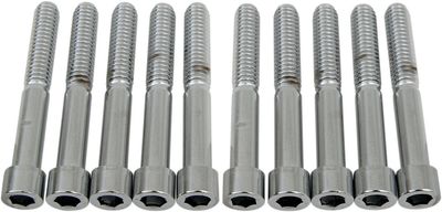 Insexskruvar Drag Specialties 5/16-18X2.25 5/16-18 slät krom (10-pack)