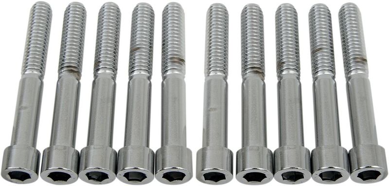 Insexskruvar Drag Specialties 5/16-18X2.25 5/16-18 slät krom (10-pack)