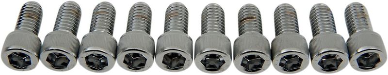 Insexskruvar Drag Specialties 3/8-16X0.75 3/8-16 räfflad krom (10-pack)