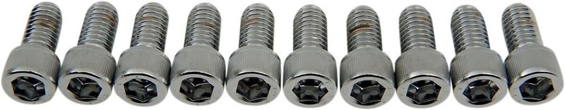 Insexskruvar Drag Specialties 3/8-16X0.75 3/8-16 räfflad krom (10-pack)
