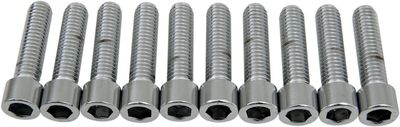 Insexskruvar Drag Specialties 3/8-16X1.5 3/8-16 slät krom (10-pack)