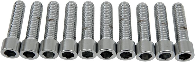 Insexskruvar Drag Specialties 3/8-16X1.5 3/8-16 slät krom (10-pack)