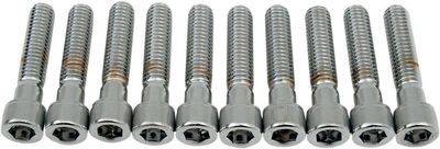 Insexskruvar Drag Specialties 3/8-16X1.75 3/8-16 räfflad krom (10-pack)