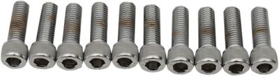 Insexskruvar Drag Specialties Fine 1/4-28X0.75 1/4-28 slät krom (10-pack)